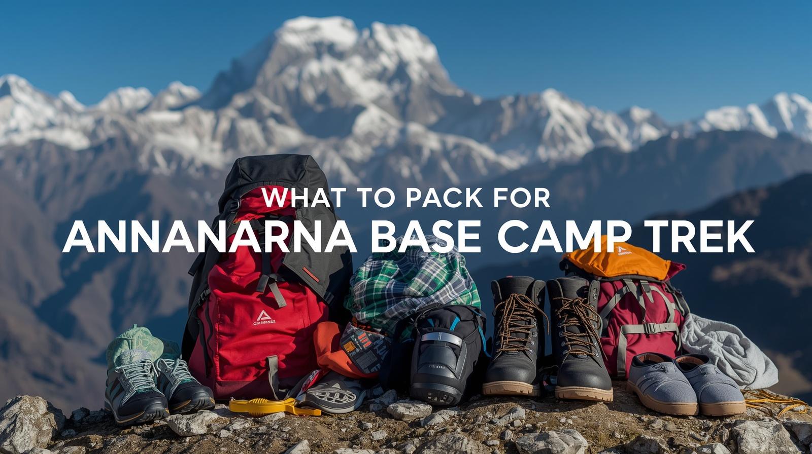 What To Pack For Annapurna Base Camp